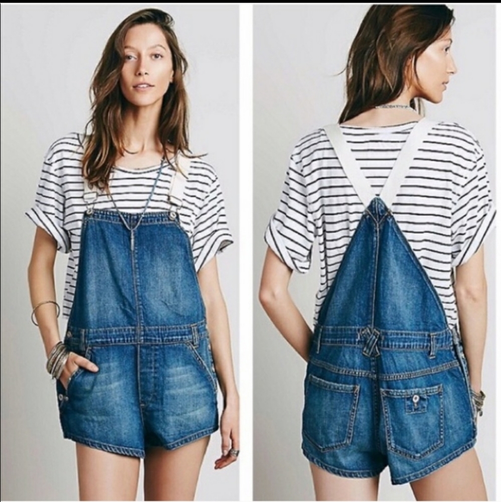 Free People Jeans | Free People Overall Denim Shor